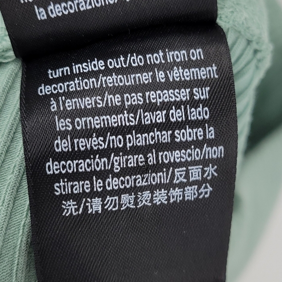 PINK Victoria's Secret Green Rib Knit Yoga Leggings Size S - Picture 9 of 9